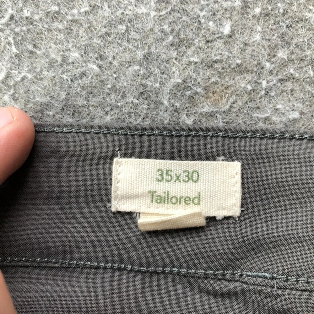 Tasc Pants Mens 35x30 Gray Chino Slim Straight Casual 5-Pocket Tailored Outdoor - Picture 5 of 11